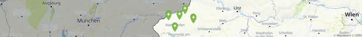 Kartenansicht für Apotheken-Notdienste in der Nähe von Schalchen (Braunau, Oberösterreich)